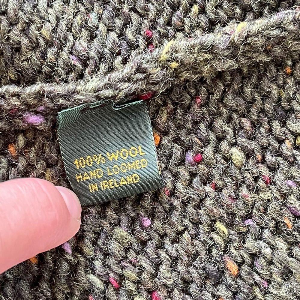 Glendalough Woolen Mills Green Cardigan Ireland L - Picture 10 of 14